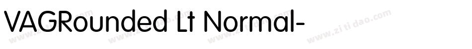 VAGRounded Lt Normal字体转换